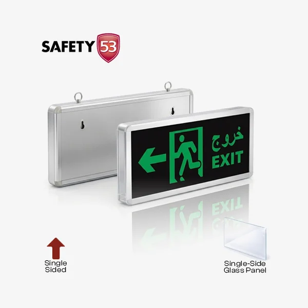 Single Side Exit Light – Green EXIT Display with Left Arrow