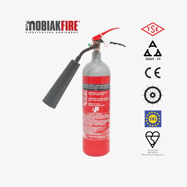 Fire Extinguisher 2Kg CO2 Portable – Mobiak