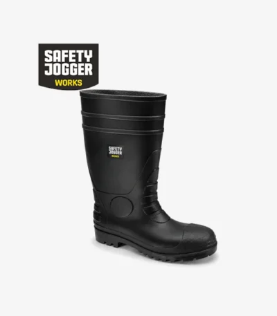 Safety Jogger Hercules S5 FO gum boots with steel midsole and heel energy absorption in Pakistan.
