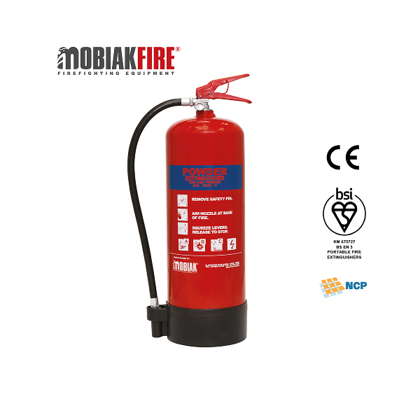 Mobiak 9kg ABC Dry Chemical Powder Fire