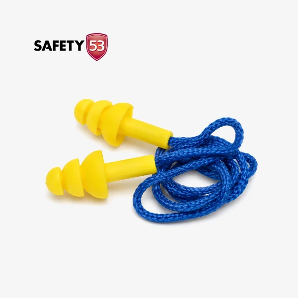 Earplugs Silicon Safety 53 6612C Cotton Cord