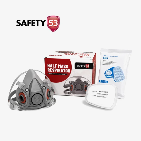 Half Face Mask HS5300 + 6001 Safety 53