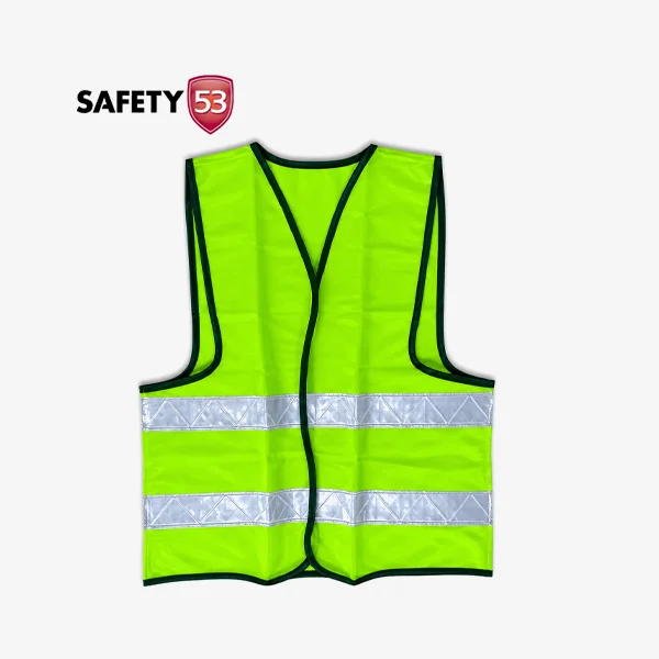 Lime Green Reflective Safety Vest White White Reflector