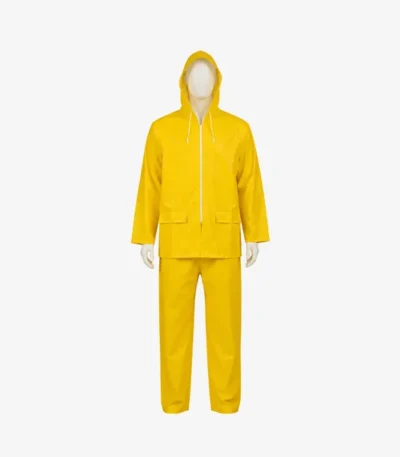 High Quality PVC Waterproof Rain Suit with Pockets