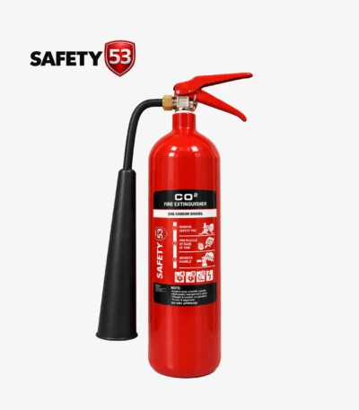 Safety 53 3kg carbon dioxide fire extinguisher for electrical fires in Pakistan.